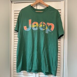Jeep Green Graphic T-Shirt for Men XL